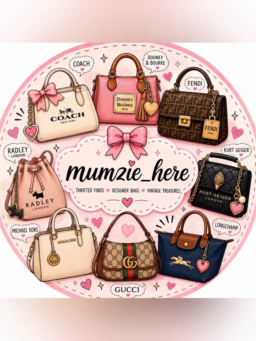 Designer bags @ Mumzie_here ( coach - dooney- fendi- radley)